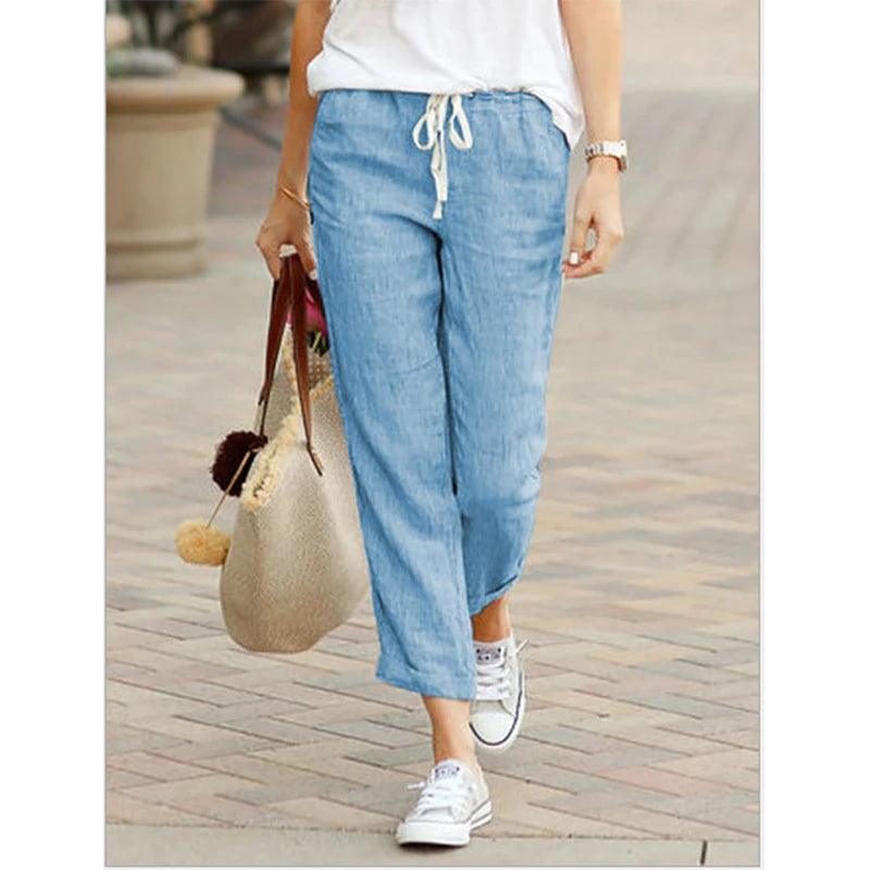 ☀️ Casual Spring/Summer Pants – Breathable & Stylish Fit for Women