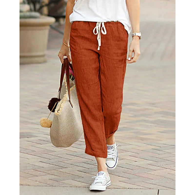 ☀️ Casual Spring/Summer Pants – Breathable & Stylish Fit for Women
