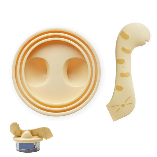 Pet Food Can Covers Silicone Can Lids for Dog and Cat Food Cans One Scoop One Cover Pack for Easy ServingYellow