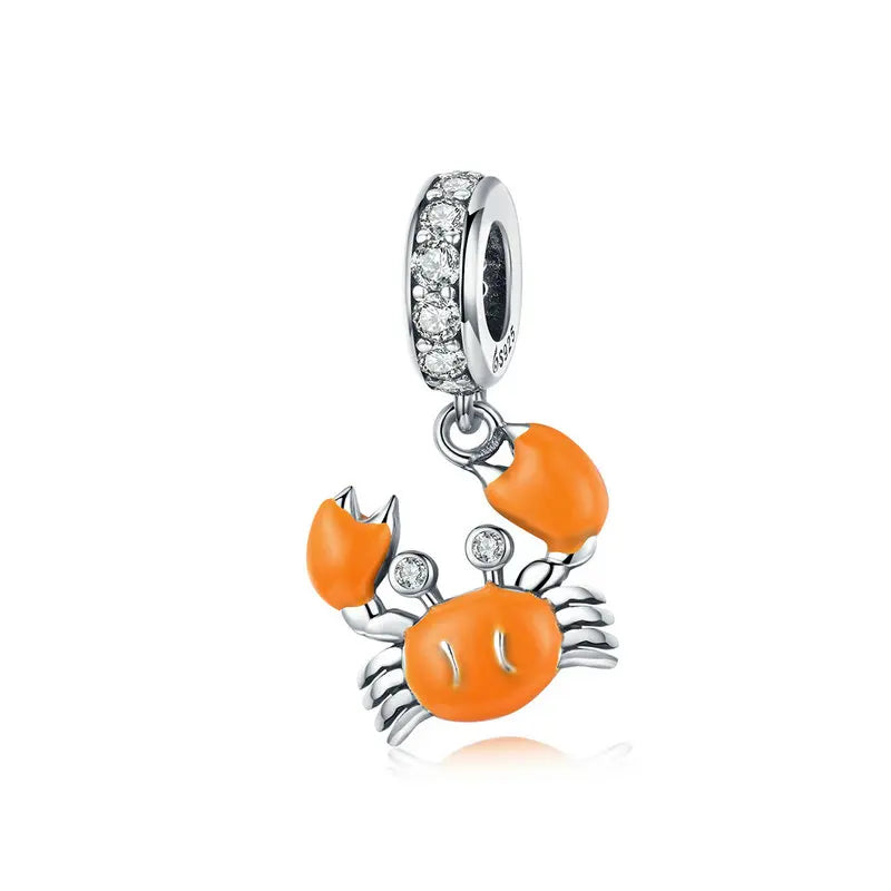 🌊 WOSTU 925 Sterling Silver Ocean Charm Collection – Create Your Coastal Jewelry Story! ✨