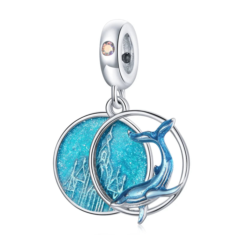 🌊 WOSTU 925 Sterling Silver Ocean Charm Collection – Create Your Coastal Jewelry Story! ✨
