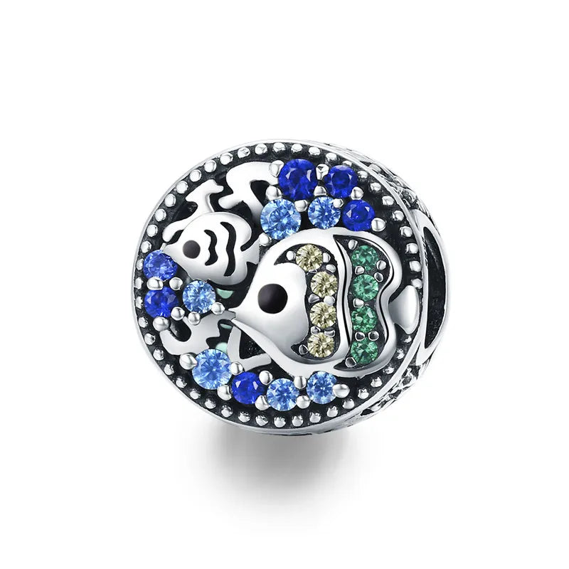 🌊 WOSTU 925 Sterling Silver Ocean Charm Collection – Create Your Coastal Jewelry Story! ✨