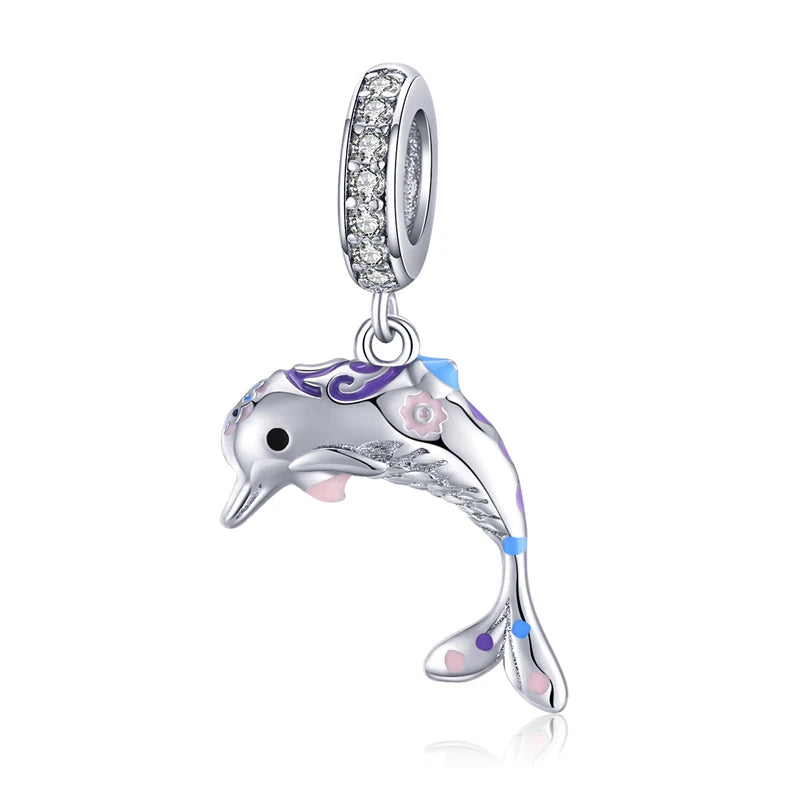🌊 WOSTU 925 Sterling Silver Ocean Charm Collection – Create Your Coastal Jewelry Story! ✨