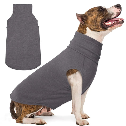 🧥🐶 IECOii XL Fleece Dog Sweater – Warm, Stretchy & Turtleneck Style!