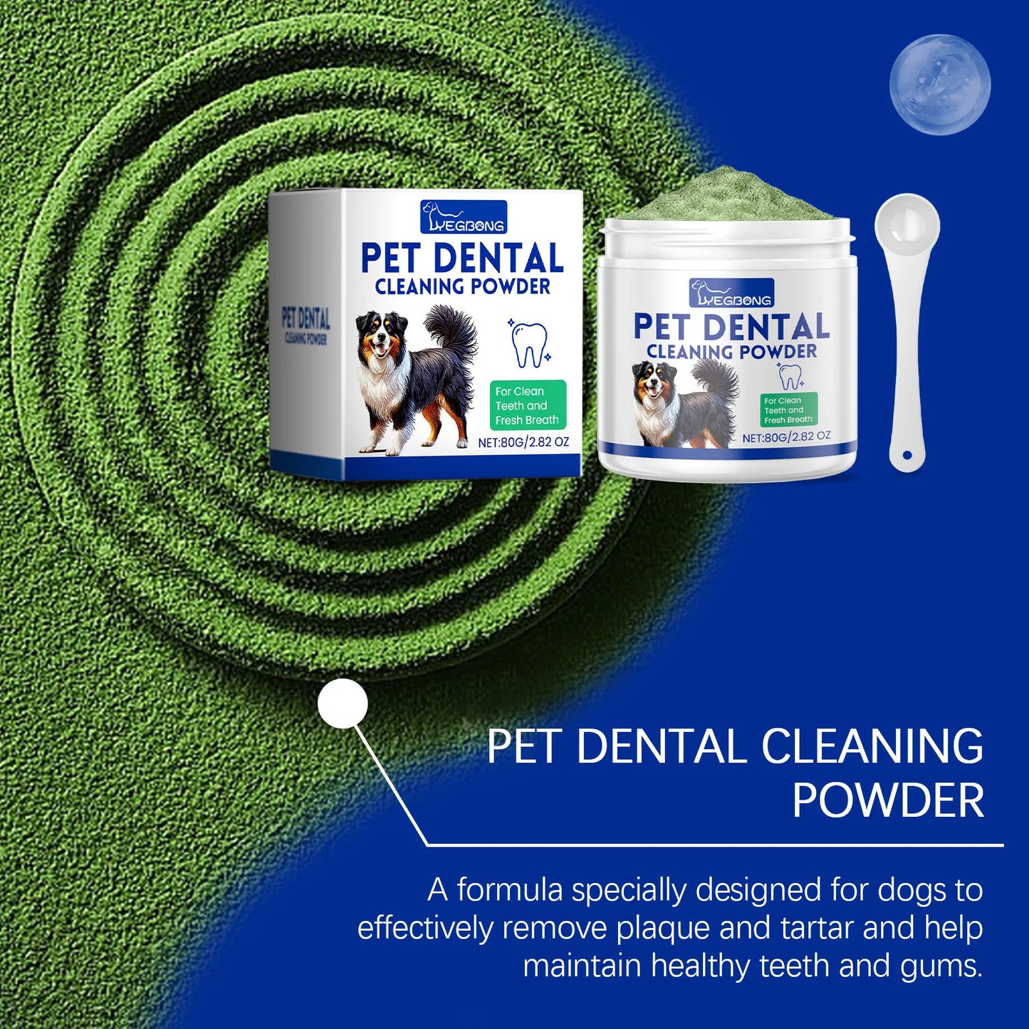 🦷🐶 Pet Tooth Powder – Removes Stains & Freshens Breath!