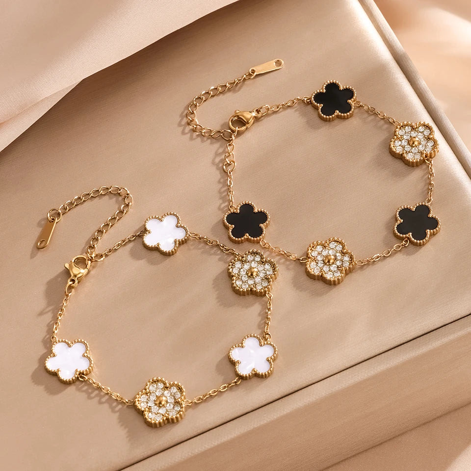 🍀 Yupsk Lucky Clover Bracelet – Wear Your Good Fortune!