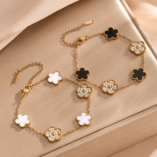 🍀 Yupsk Lucky Clover Bracelet – Wear Your Good Fortune!