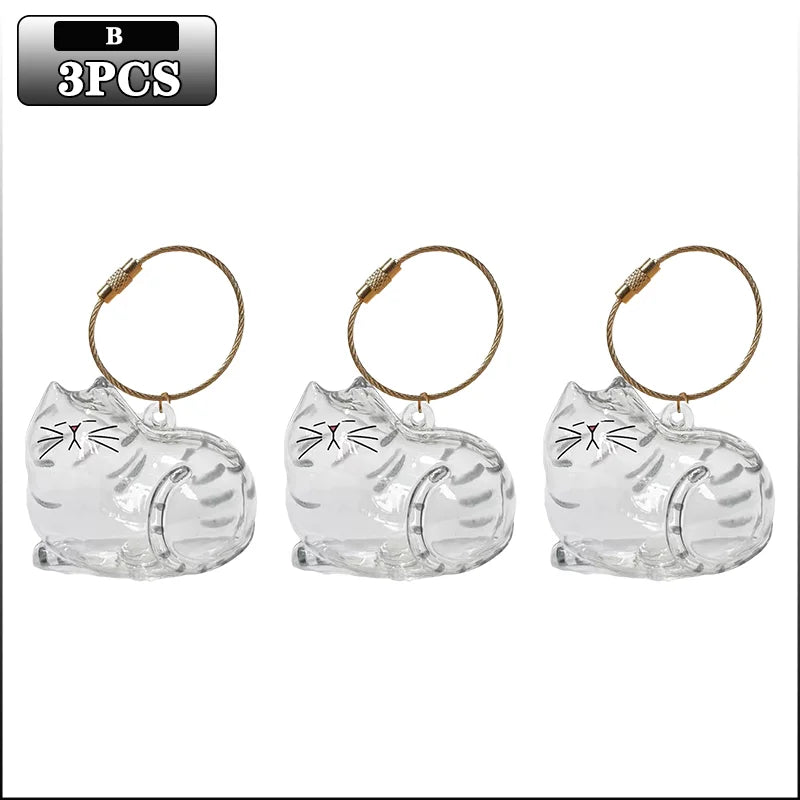 Transparent Cat Hair Keepsake Charm