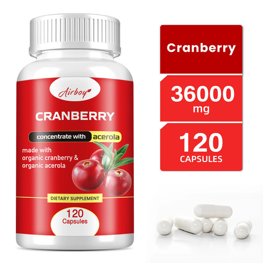 🍒💊 Cranberry Capsules – Support Urinary & Bladder Health!