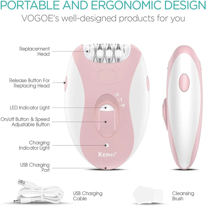 ✨ Kemei Hair Removal Device – Smoothness That Lasts Everywhere! 💖🦵