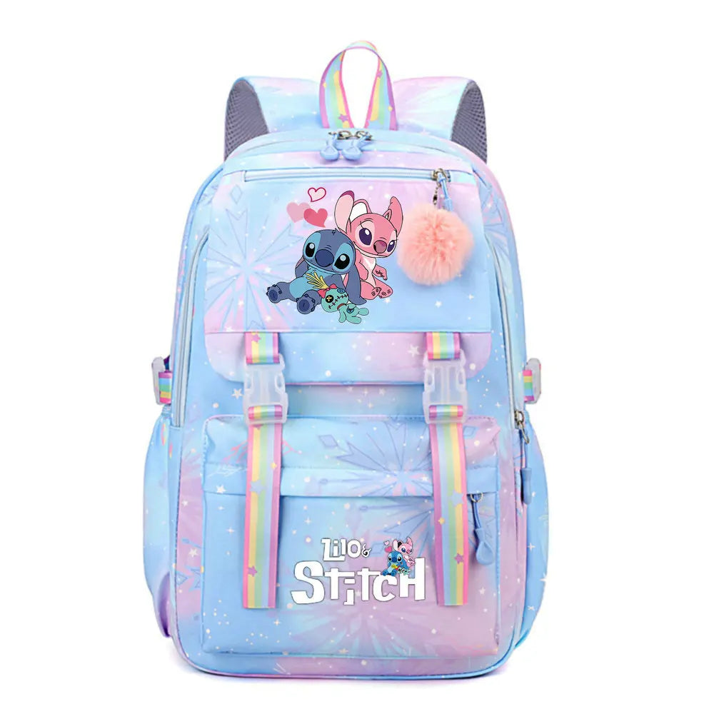 🎒 Lilo & Stitch School Backpack – Stylish for Kids and Teens! 🌺💙