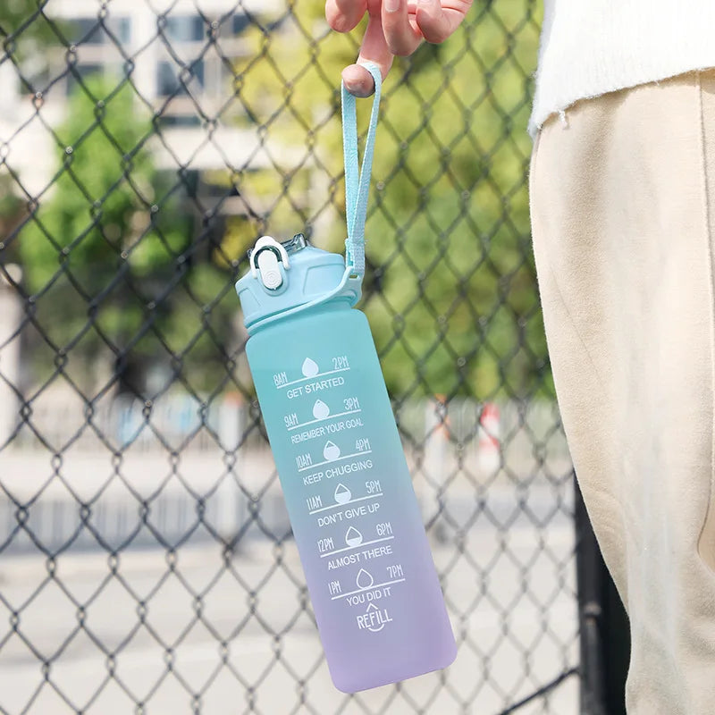 💧🏃‍♂️ 900ml Sports Water Bottle with Time Marker – Stay Hydrated and Motivated All Day! ⏰💪