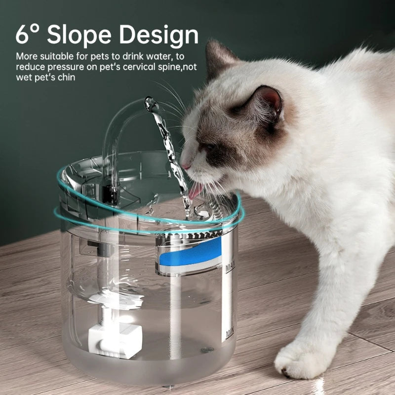 💧🐾 1.8L Silent Pet Water Fountain – BPA-Free, Easy-Clean & Hydration Made Simple! 🐶🐱⚡️✨