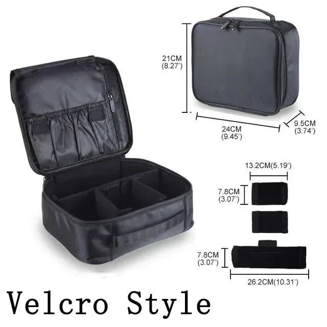 💖👜 New Waterproof Travel Makeup Bag – Embroidered Cosmetic Case & Brush Organizer ✨💄