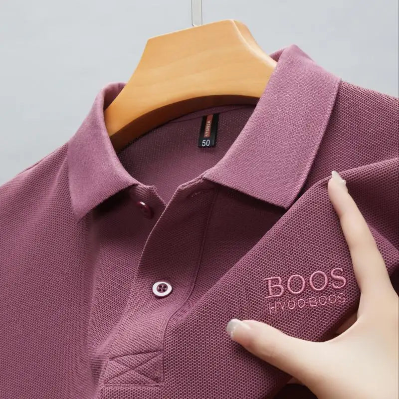 ☀️👕 2025 Hot! Cotton Polo 🔥 Breathable & Stylish for Men 😎👌