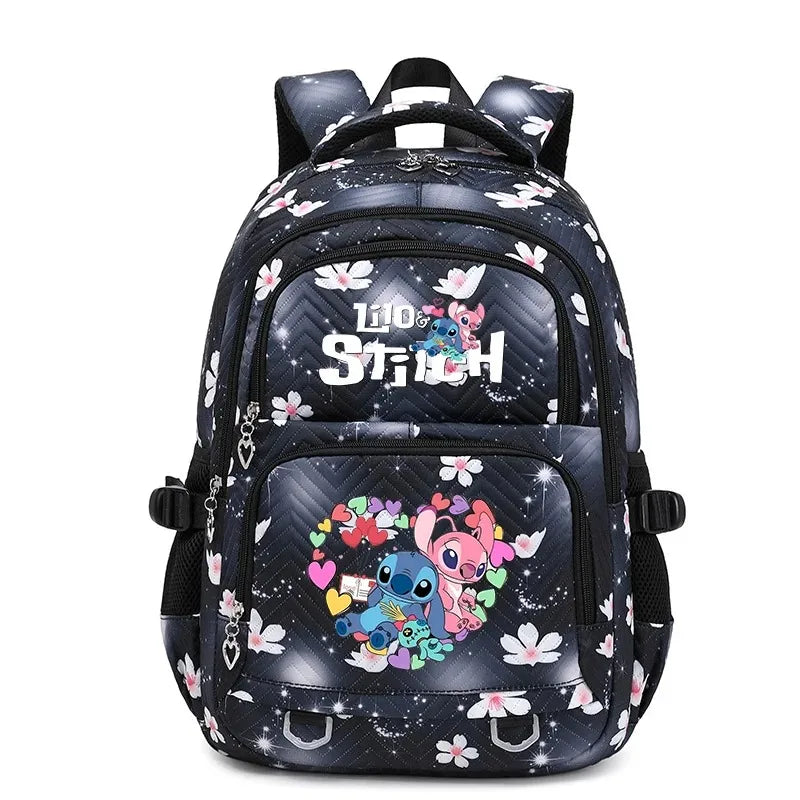 🎒💙 Large Lilo & Stitch Backpack – Perfect for School & Travel for Girls & Women + Pencil Case & Lunch Bag 🍱✨