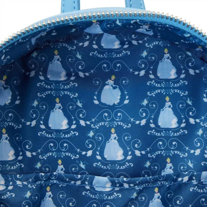 🎒👑 Small Backpack with Lenticular Design – Cinderella Princess Style ✨💙