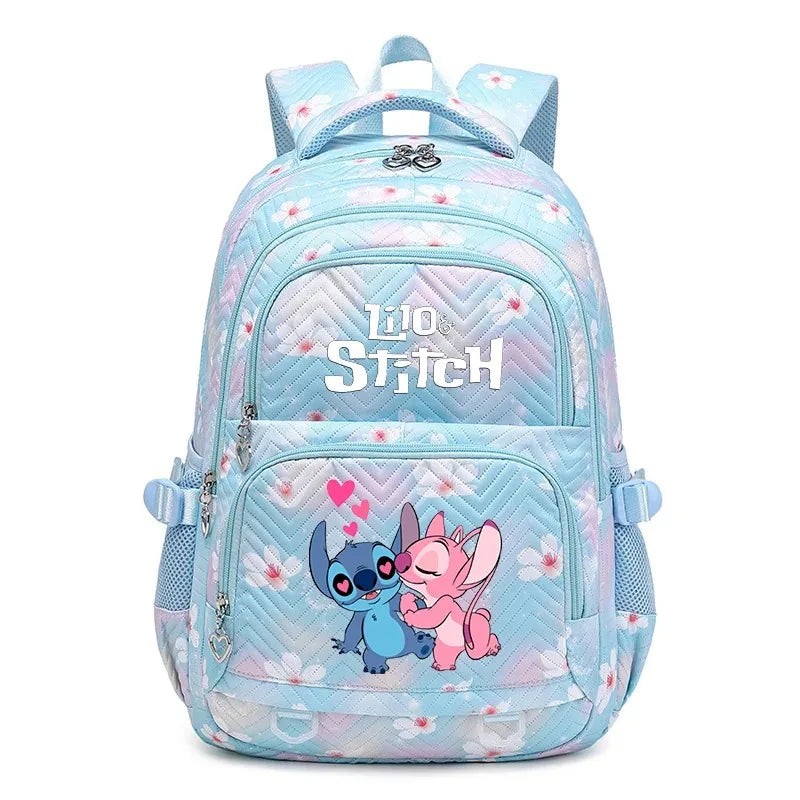🎒💙 Large Lilo & Stitch Backpack – Perfect for School & Travel for Girls & Women + Pencil Case & Lunch Bag 🍱✨