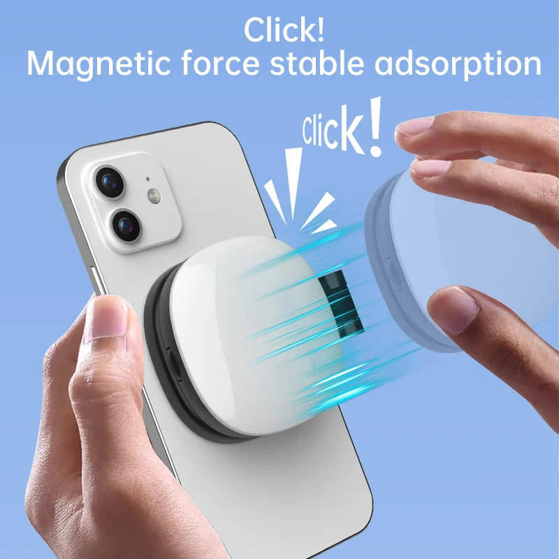 Magnetic multi-functional mobile phone selfie mirror mini fill light dual-colour adjustable reversible fill light bracket