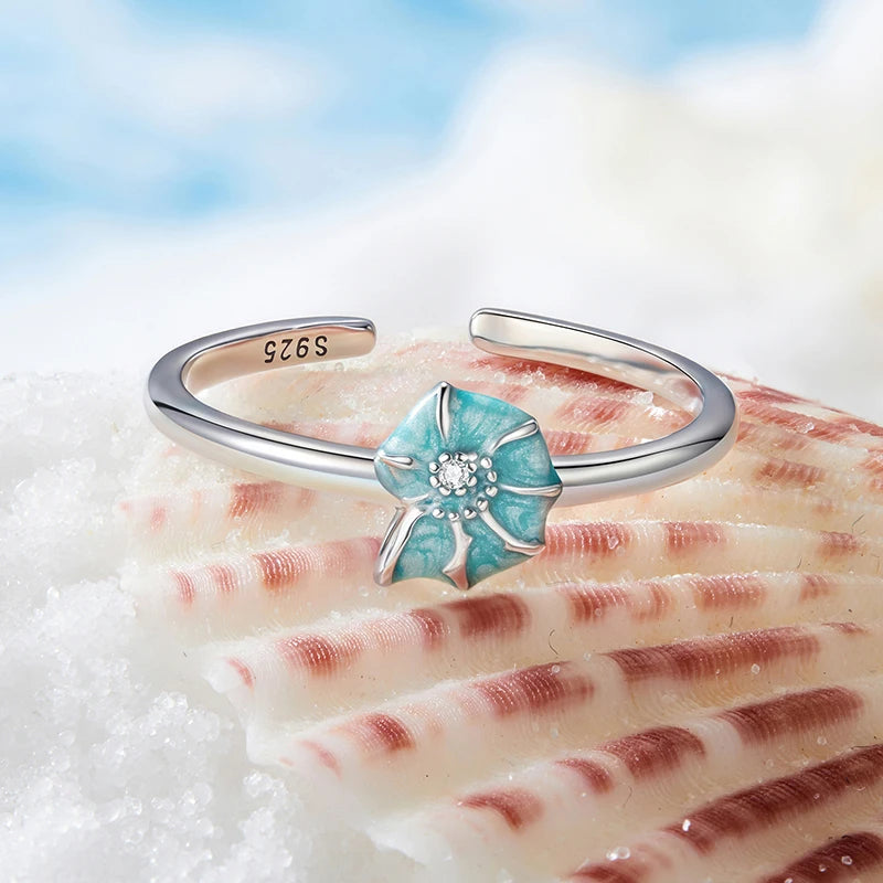 🐚 BAMOER 925 Sterling Silver Conch Ring – Adjustable & Stackable Cutie! 💍