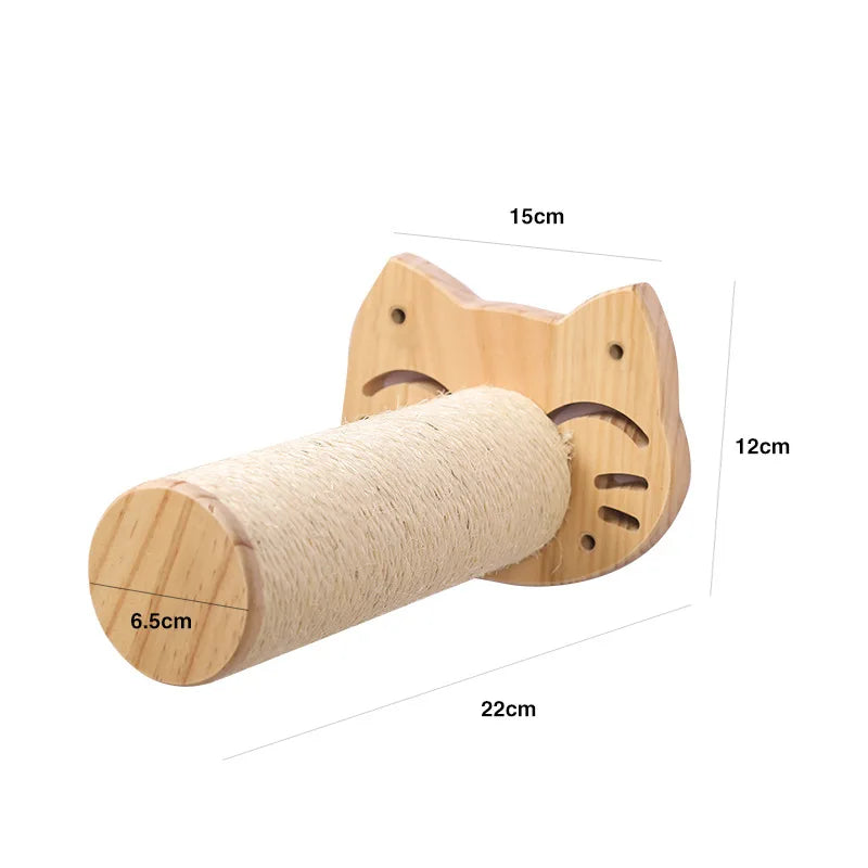 🐱🧗 Wall Cat Tree – Shelf, Hammock & Climbing Post!