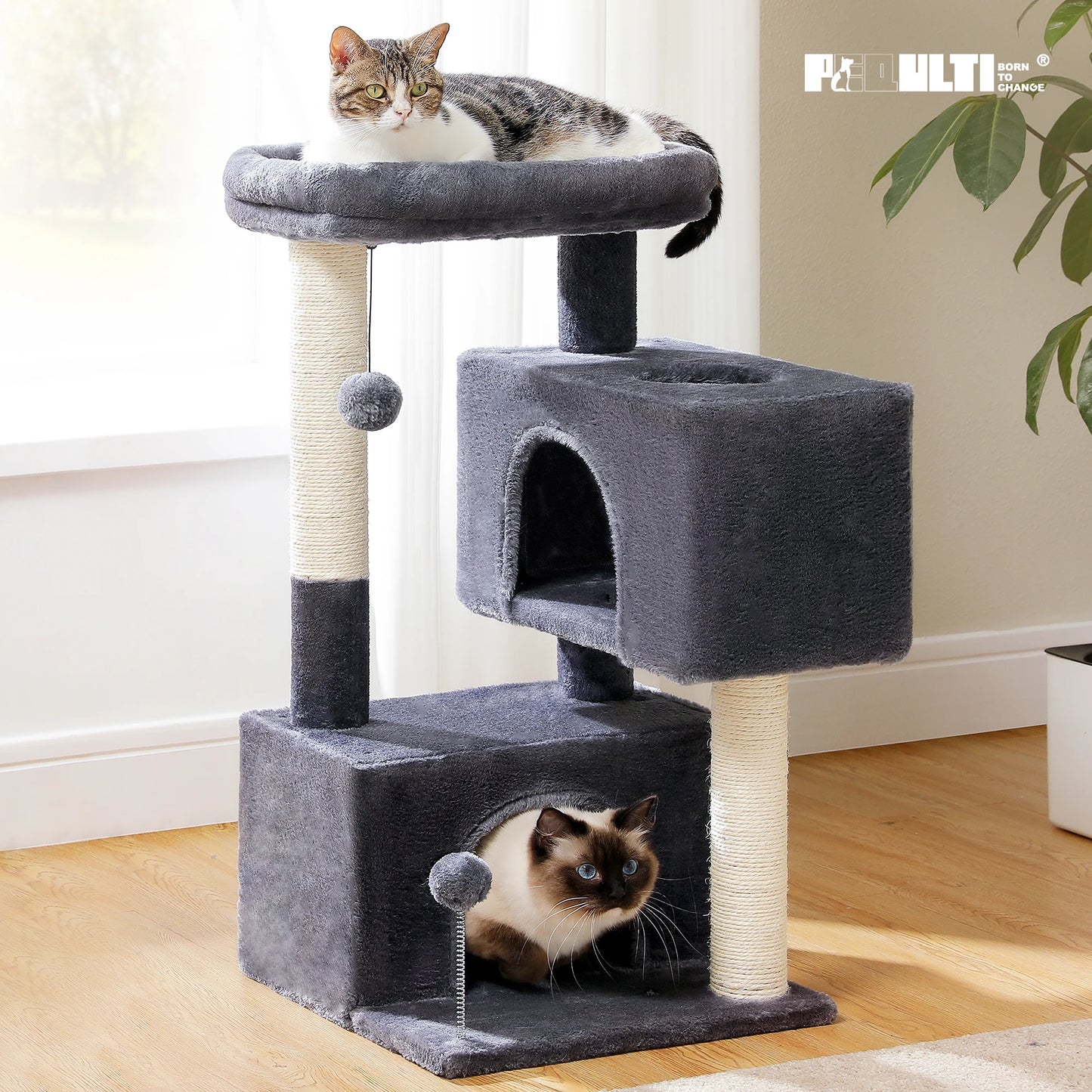 🐱🏰 Large Multi-Level Cat Tree – Spacious & Fun!
