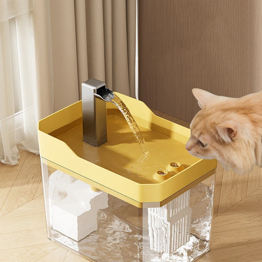 💧🐶 Automatic Transparent Pet Water Dispenser – Smooth Flow!