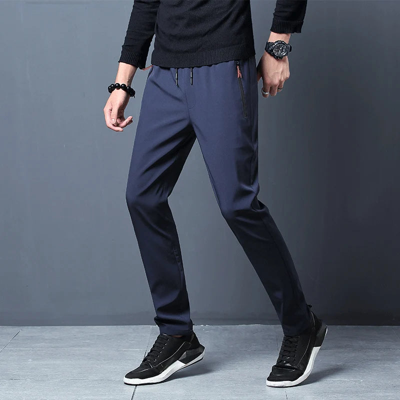 ❄️ Men's Korean Style Ice Silk Pants – Ultra Breathable & Quick-Dry