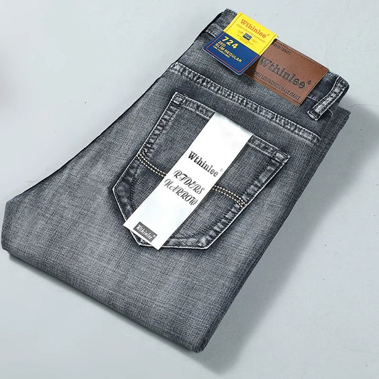 👖 Wthinlee Slim Fit Jeans – Classic Stretch Denim for Work & Casual Wear 🔵⚫🧍‍♂️