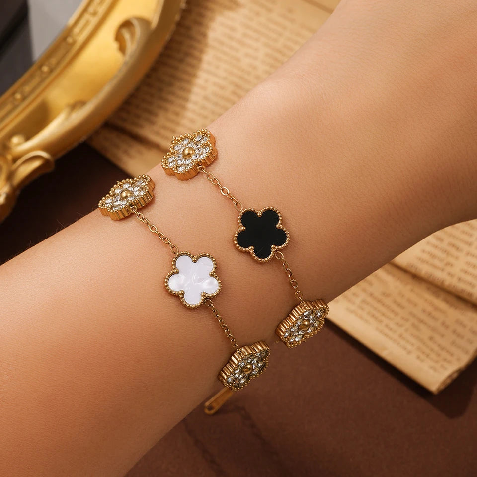 🍀 Yupsk Lucky Clover Bracelet – Wear Your Good Fortune!