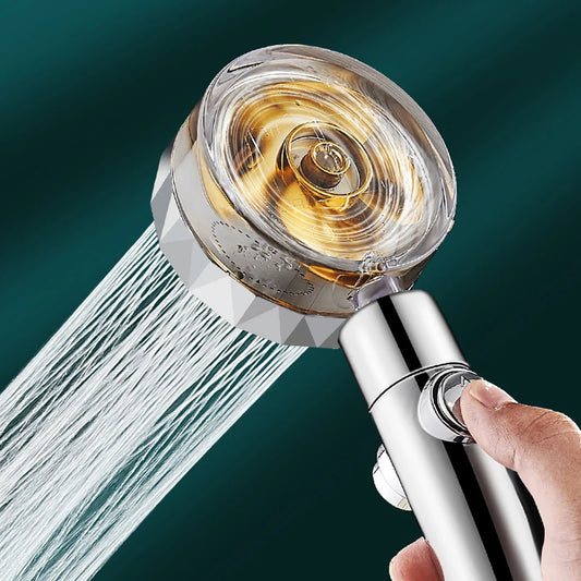 🚿 360° Turbo Shower Head – High Pressure & Water Saving! 💦