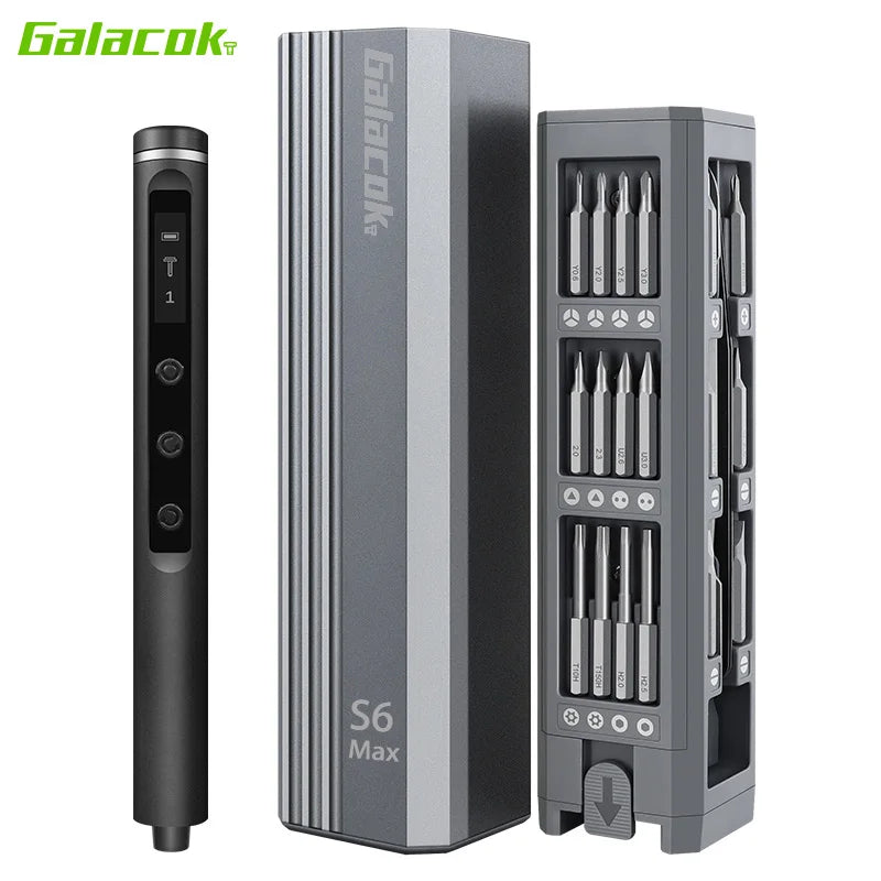 🔧⚡ Glacok S6 MAX Electric Precision Screwdriver – 5-Speed, Rechargeable, Perfect for iPhone & DIY Repairs 🛠️📱