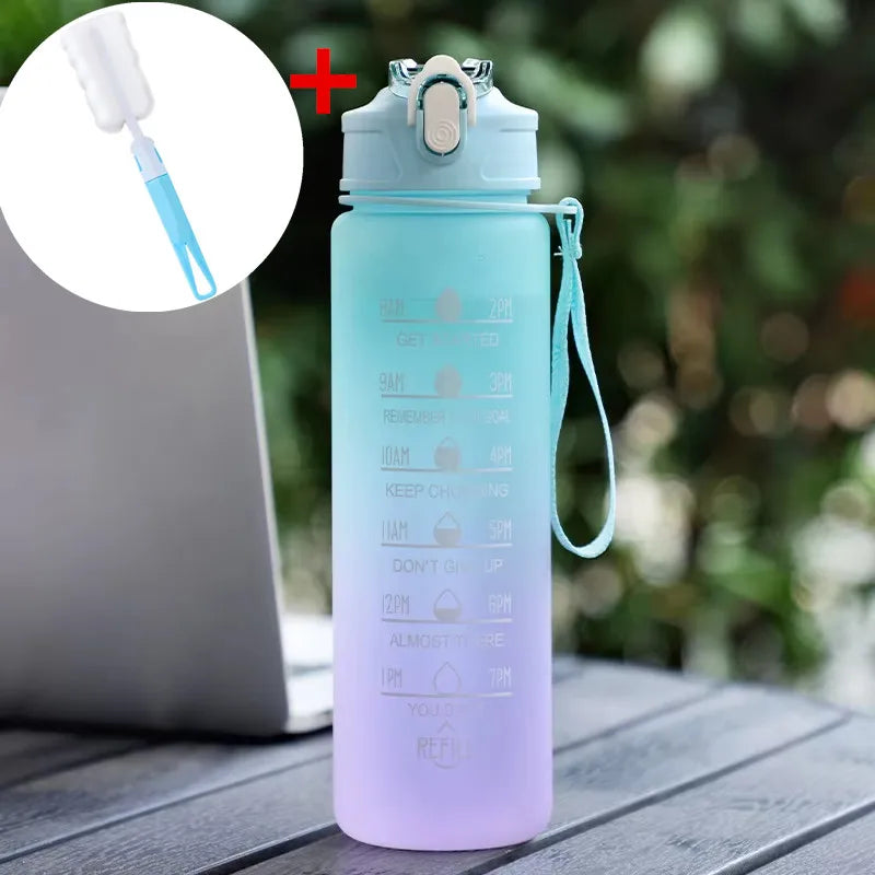 💧🏃‍♂️ 900ml Sports Water Bottle with Time Marker – Stay Hydrated and Motivated All Day! ⏰💪