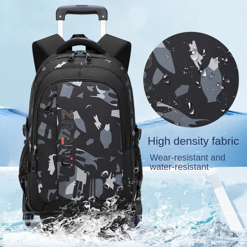 🎒🛞 Trolley School Bag – The Perfect Blend of Style & Comfort! ✨