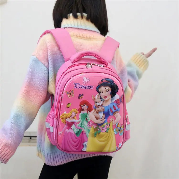 🎒👑 New Disney Girls Backpack – Cute Snow White Cartoon Design 🍎✨