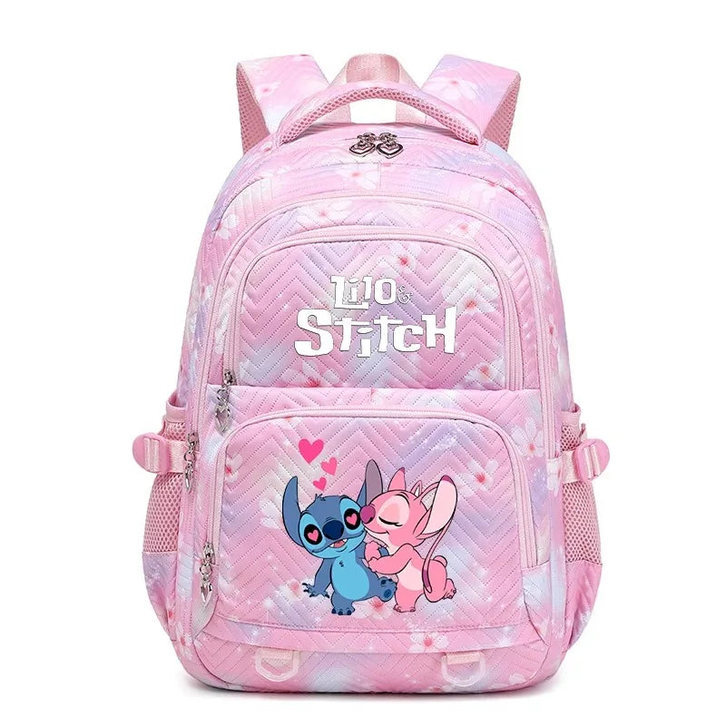 🎒💙 Large Lilo & Stitch Backpack – Perfect for School & Travel for Girls & Women + Pencil Case & Lunch Bag 🍱✨