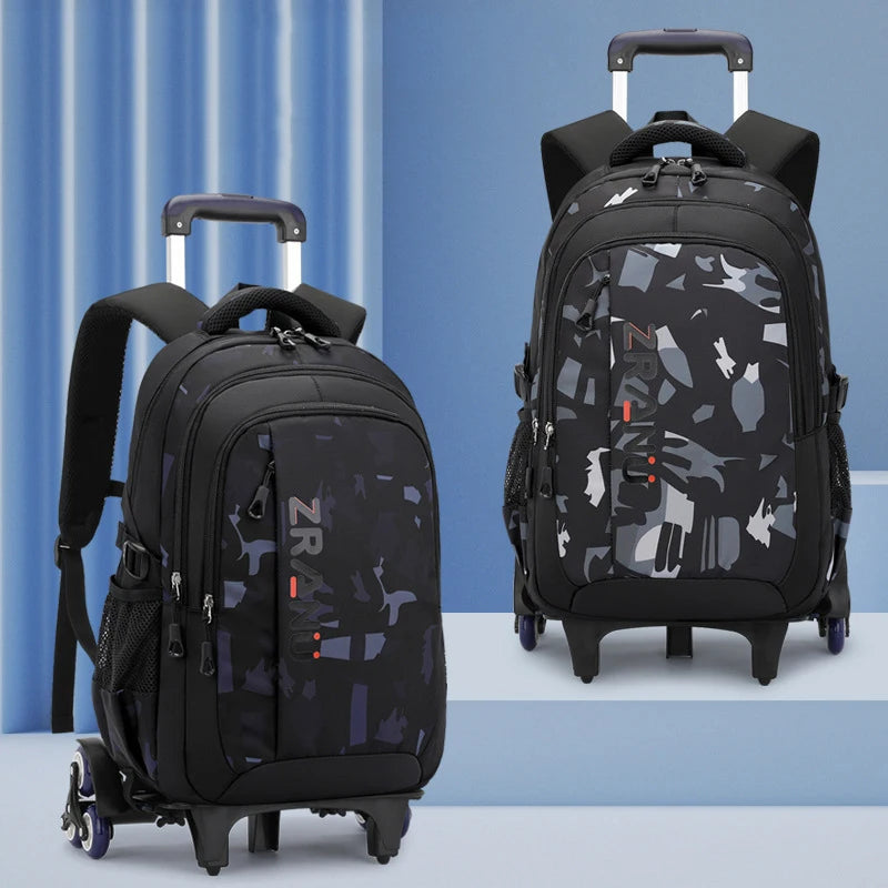🎒🛞 Trolley School Bag – The Perfect Blend of Style & Comfort! ✨