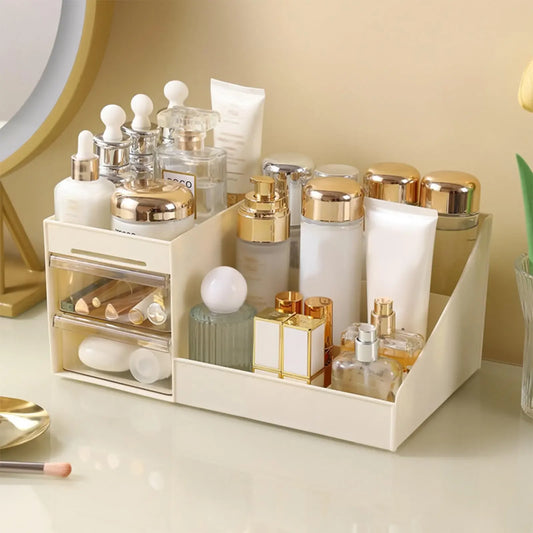 💄✨ Luxury Cosmetic Display Case with Clear Drawers – Large Capacity & Elegant Makeup Organizer! 🪞🖤