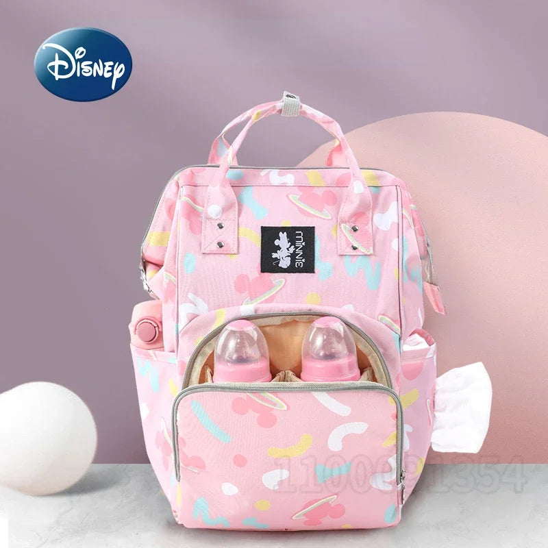 🎒🍼 New Disney Baby Diaper Bag – Adorable Mickey Mouse Cartoon Design 💖