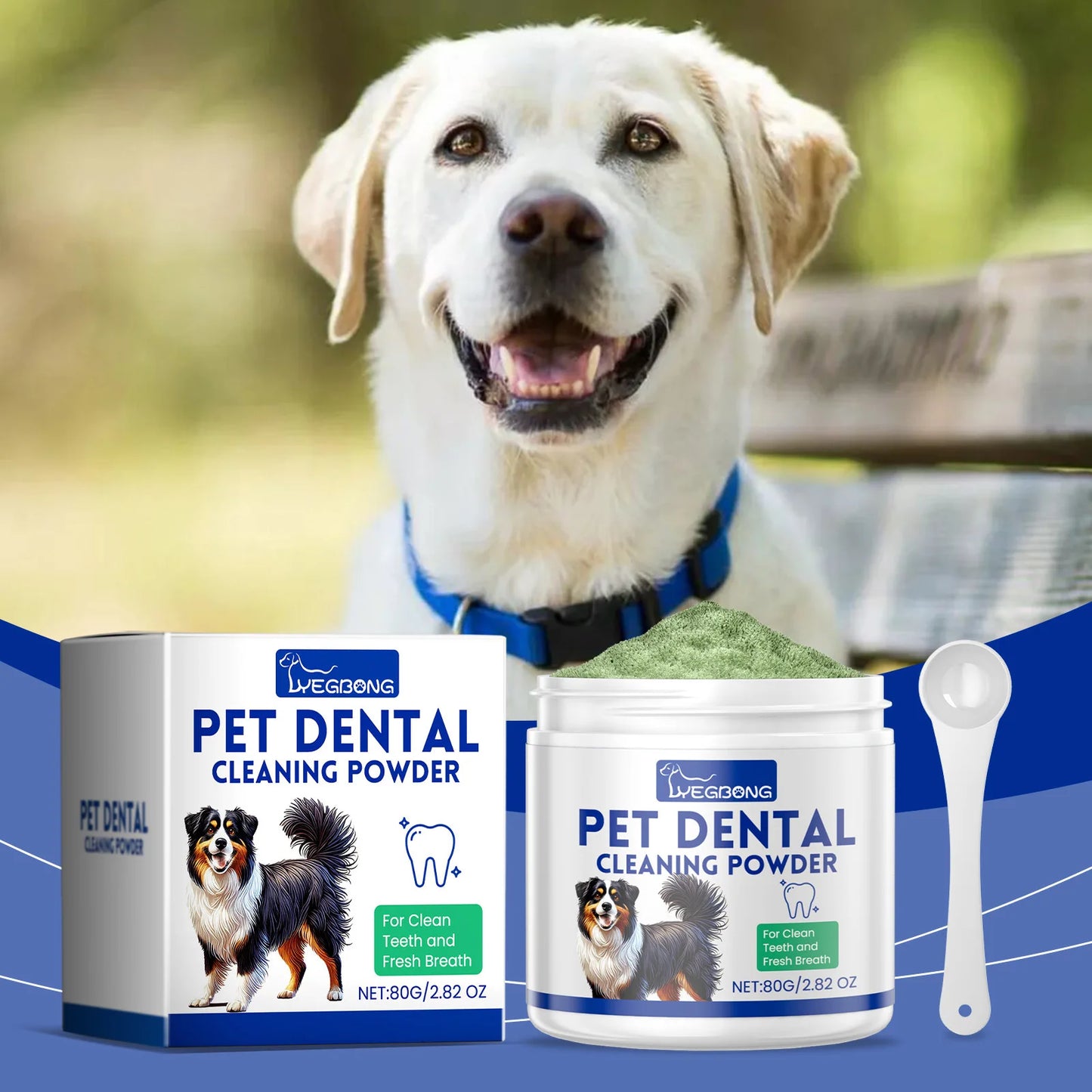 🦷🐶 Pet Tooth Powder – Removes Stains & Freshens Breath!