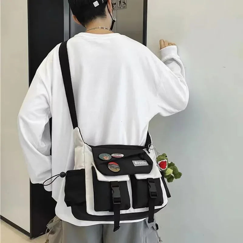 👜✨ Harajuku Nylon Crossbody Bag – Youthful Style & Everyday Practicality! 🎒💖