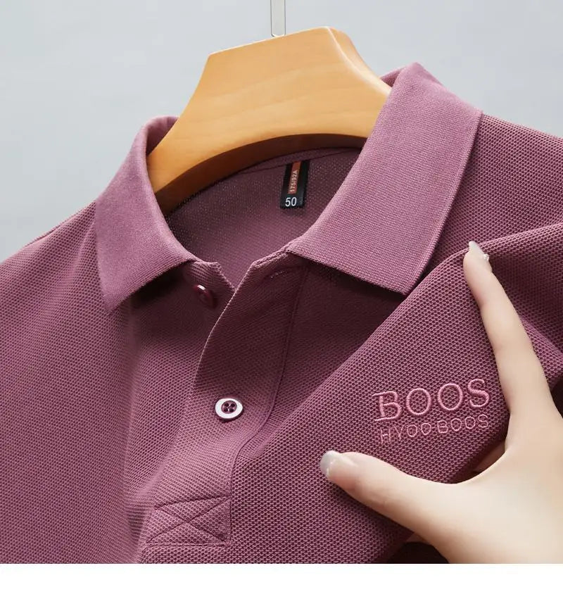 ☀️👕 2025 Hot! Cotton Polo 🔥 Breathable & Stylish for Men 😎👌