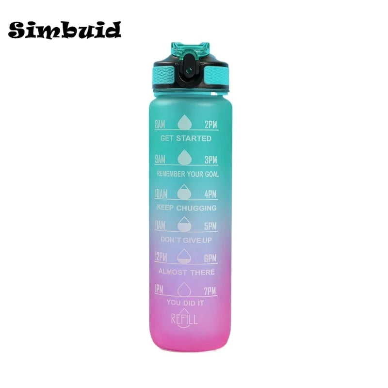 🏃‍♀️💧 Gradient Color Sports Water Bottle – Multiple Sizes to Keep You Hydrated in Style & Motivation! ✨