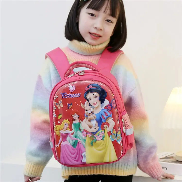 🎒👑 New Disney Girls Backpack – Cute Snow White Cartoon Design 🍎✨