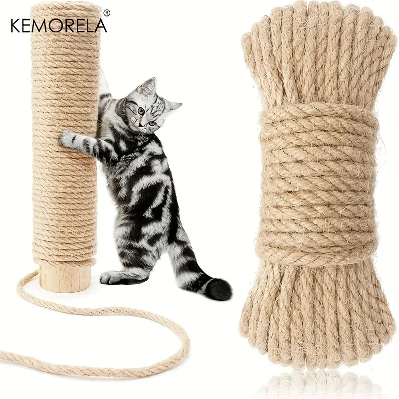 🧵🐾 Natural Jute Rope – Durable for Crafts & Cat Scratchers!