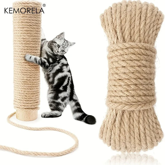 🧵🐾 Natural Jute Rope – Durable for Crafts & Cat Scratchers!