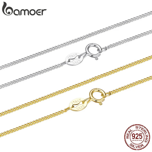 ✨ Ultra-Thin Gold Chain Necklace – 925 Sterling Silver, Dainty & Durable! ✨