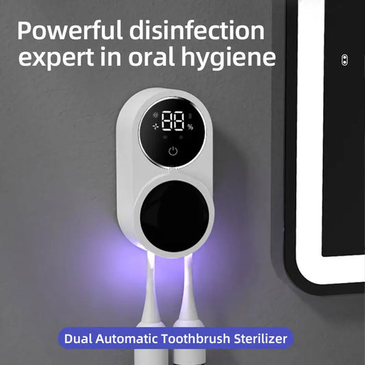 🦷✨ UV Toothbrush Sterilizer Case | Rechargeable, Portable & Smart 🧳💡 Kills 99.9% Germs 🔋🦠