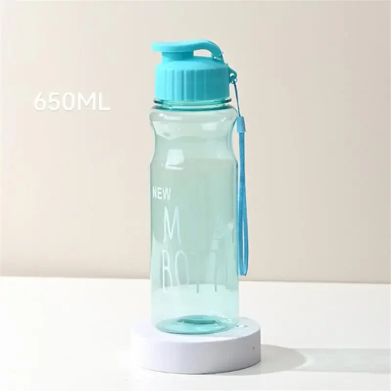 🎁💧 650ml Transparent Plastic Water Bottle – Perfect Gift for Athletes & Active Enthusiasts! 🏋️‍♂️✨