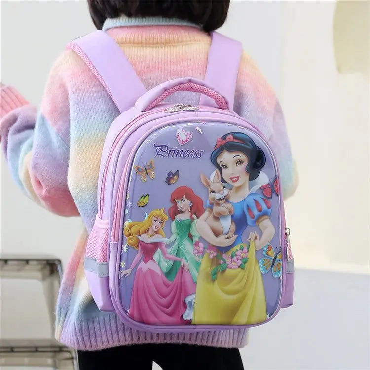 🎒👑 New Disney Girls Backpack – Cute Snow White Cartoon Design 🍎✨
